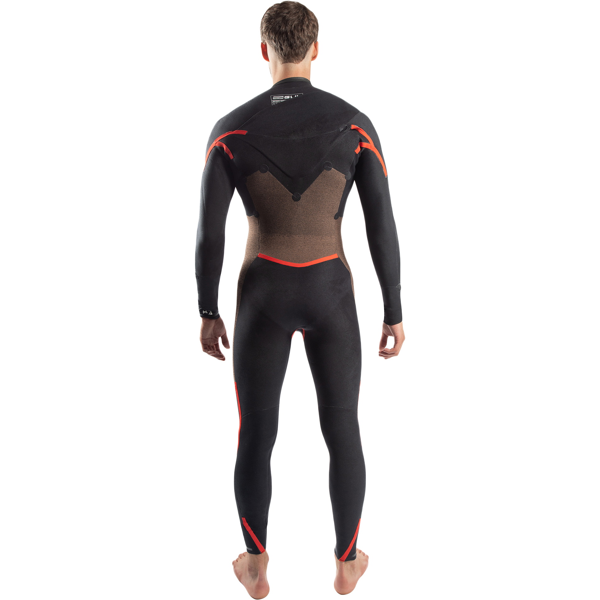 2026 Gul Mens Response FX 5/4mm Chest Zip Wetsuit RE1242-C1 - Black / Contour Camo